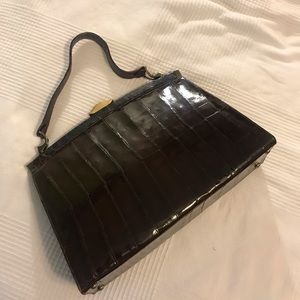 Vintage crocodile handbag